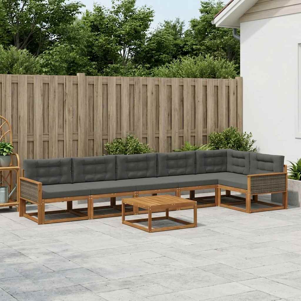 Udendørs Sofagruppe Med Pude 7 Dele - Variant 3382620