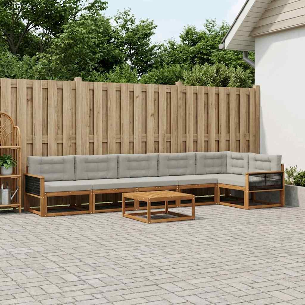 Udendørs Sofagruppe Med Pude 7 Dele - Variant 3382624