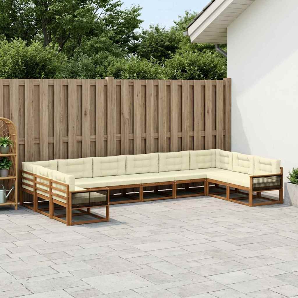Udendørs Sofagruppe Med Pude 10 Dele - Variant 3382923