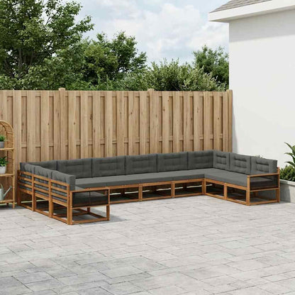 Udendørs Sofagruppe Med Pude 10 Dele - Variant 3382925