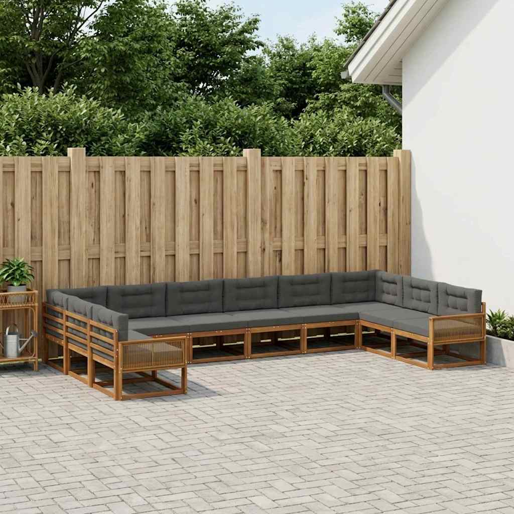 Udendørs Sofagruppe Med Pude 10 Dele - Variant 3382930