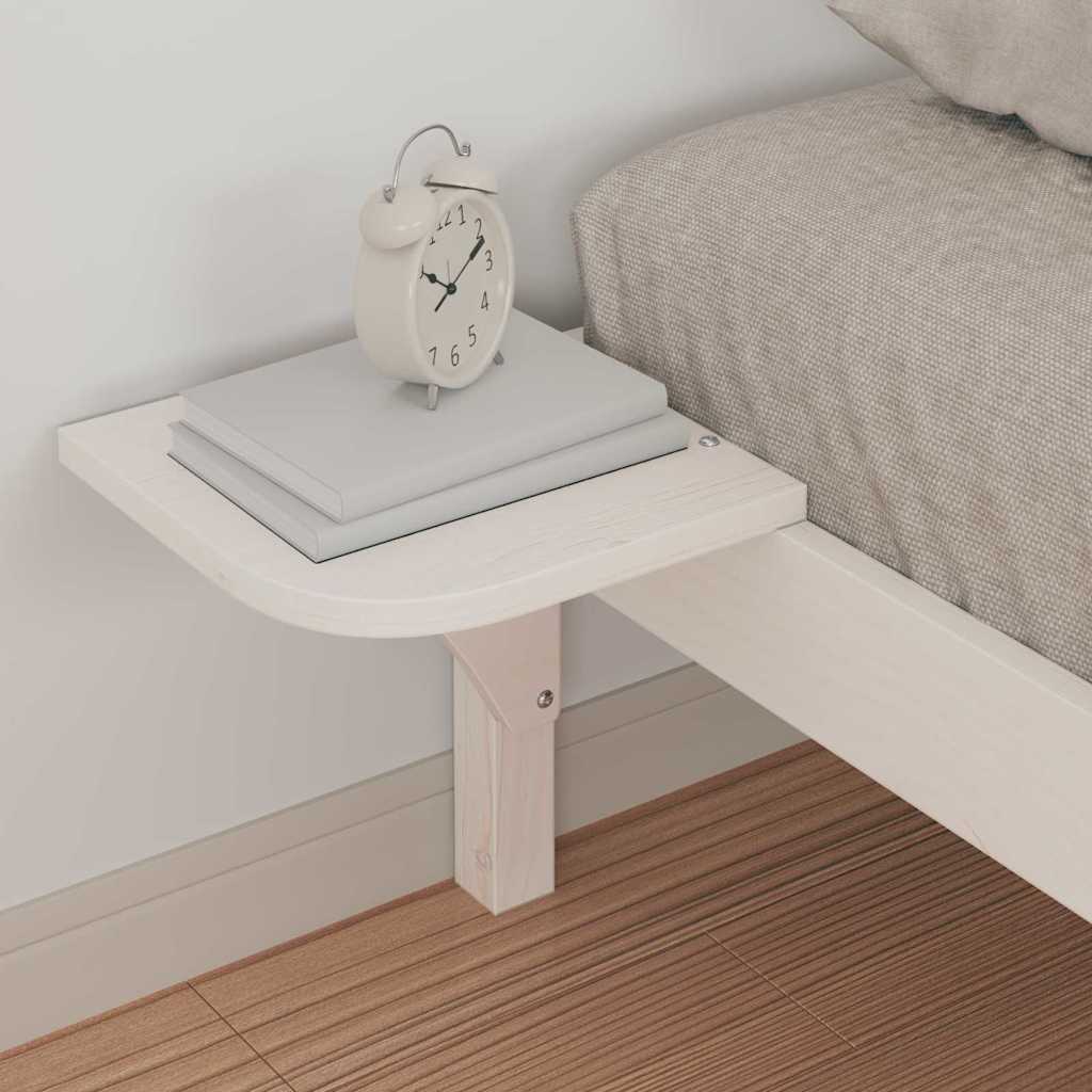 Sengestel Med Sideborde 80 X 220 Cm Massiv Fyrretræ - Billede 4