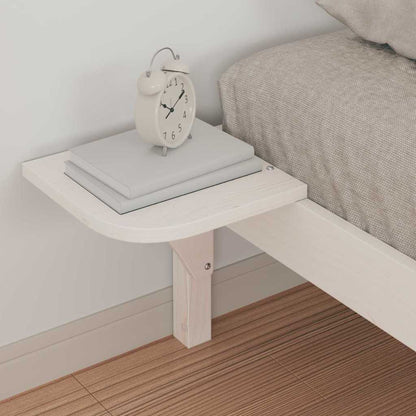 Sengestel Med Sideborde 80 X 220 Cm Massiv Fyrretræ - Billede 4