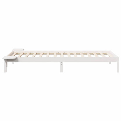 Sengestel Med Sideborde 80 X 220 Cm Massiv Fyrretræ - Billede 6