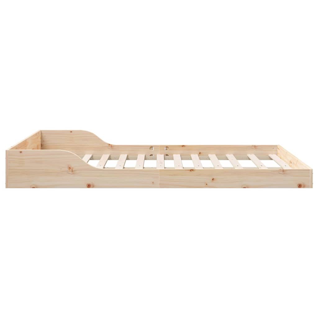 Sengestel Brun 135 190 Cm Massivt Fyrretræ - Billede 7