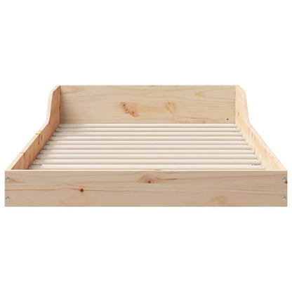Sengestel Brun 90 210 Cm Massivt Fyrretræ - Billede 6