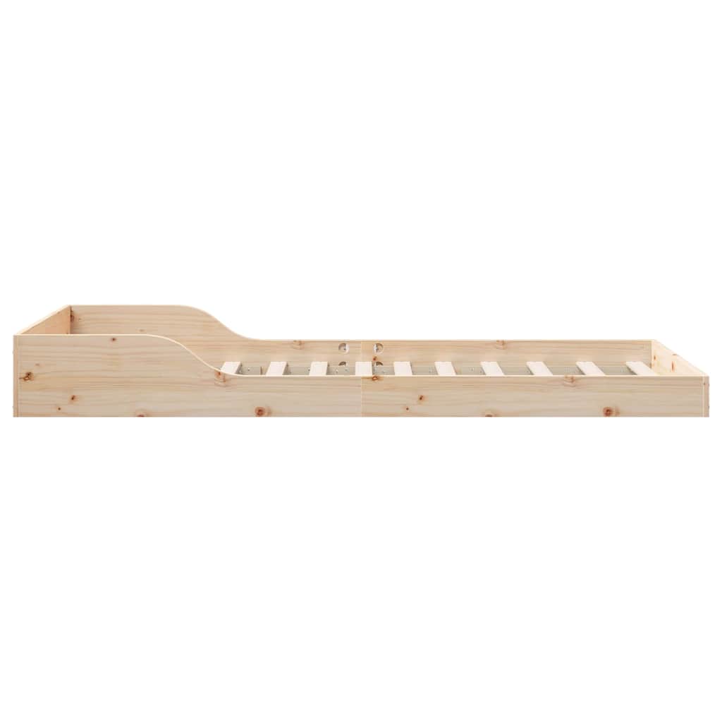 Sengestel Brun 90 210 Cm Massivt Fyrretræ - Billede 7