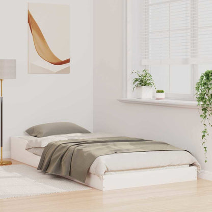Sengestel Hvid 90 210 Cm Massivt Fyrretræ - Billede 5