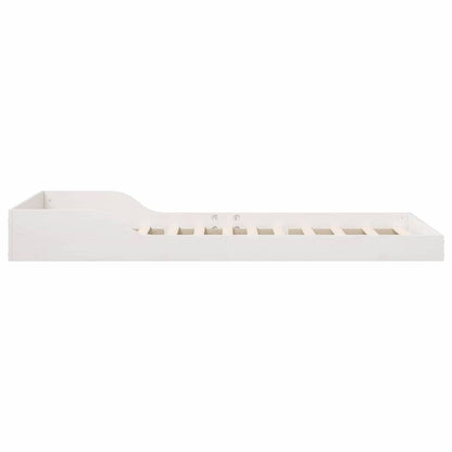 Sengestel Hvid 90 210 Cm Massivt Fyrretræ - Billede 7