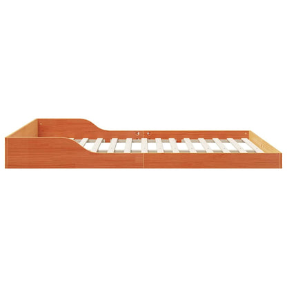 Sengestel Gyldenbrun 140 X 210 Cm Massivt Fyrretræ - Billede 6