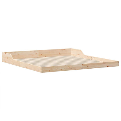 Sengestel Brun 180 210 Cm Massivt Fyrretræ - Billede 2