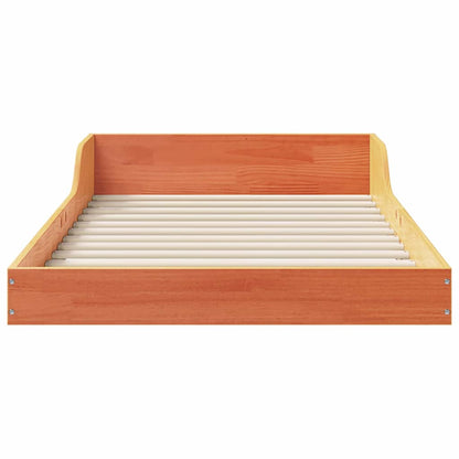 Sengestel Gyldenbrun 100 X 220 Cm Massivt Fyrretræ - Billede 5