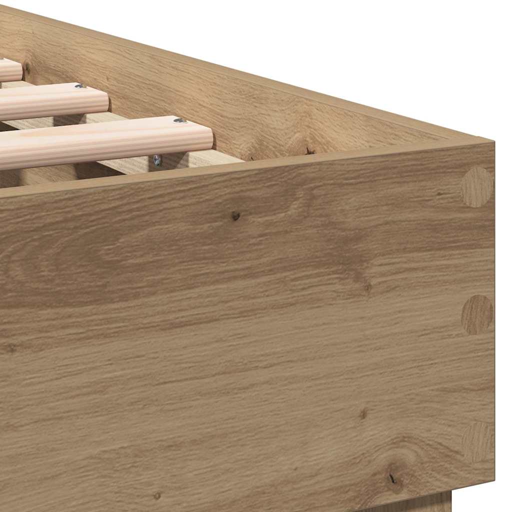 Sengestel Artisan Egetræ 180 X 200 Cm Konstrueret Træ - Billede 10