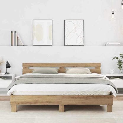 Sengestel Artisan Egetræ 180 X 200 Cm Konstrueret Træ - Hovedbillede