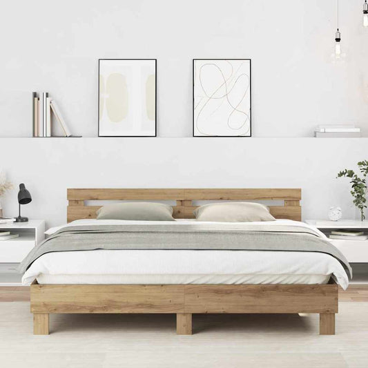 Sengestel Artisan Egetræ 180 X 200 Cm Konstrueret Træ - Hovedbillede