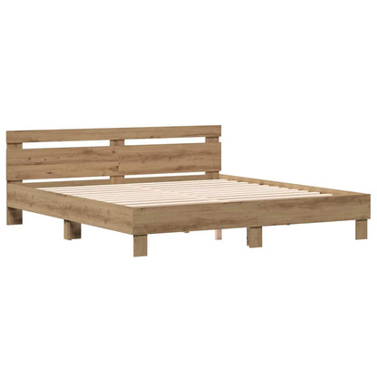 Sengestel Artisan Egetræ 180 X 200 Cm Konstrueret Træ - Billede 2