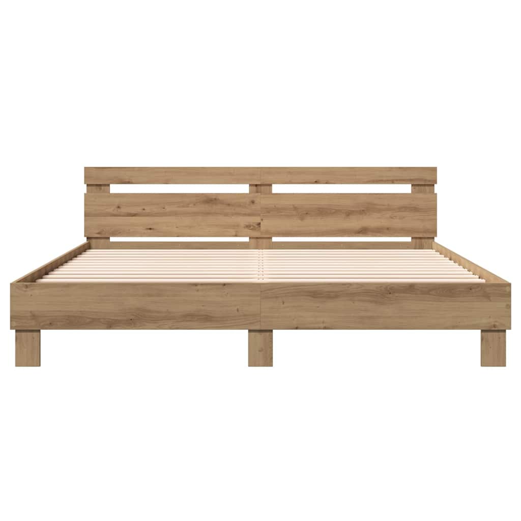 Sengestel Artisan Egetræ 180 X 200 Cm Konstrueret Træ - Billede 6