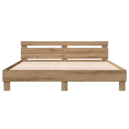 Sengestel Artisan Egetræ 180 X 200 Cm Konstrueret Træ - Billede 6