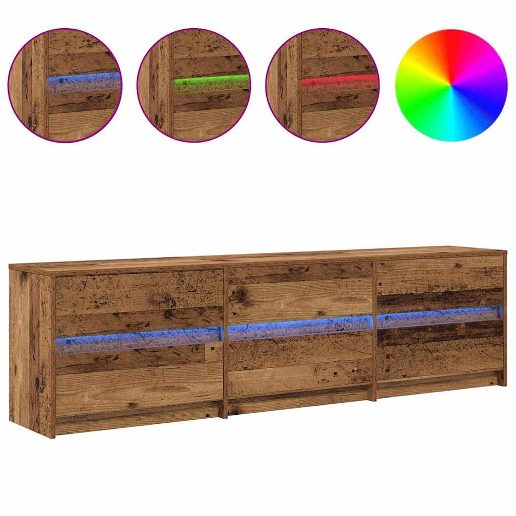 Tv-skab Brun 180 X 34 X 50 Cm - Billede 4