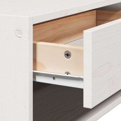 Sengebord 2 Pcs Hvid 50 X 32,5 X 24 Cm Massivt Fyrretræ - Billede 11