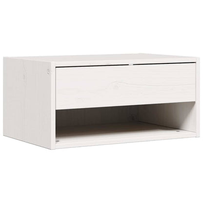 Sengebord 2 Pcs Hvid 50 X 32,5 X 24 Cm Massivt Fyrretræ - Billede 5