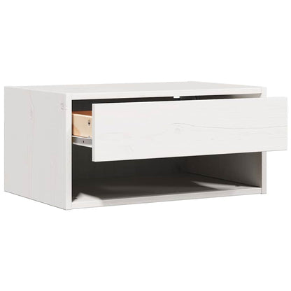 Sengebord 2 Pcs Hvid 50 X 32,5 X 24 Cm Massivt Fyrretræ - Billede 6