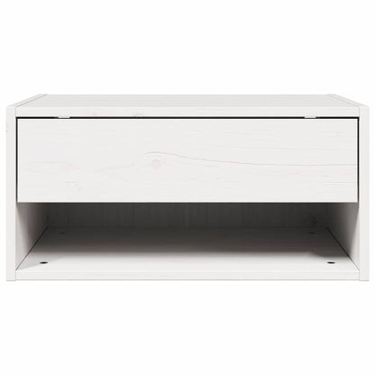 Sengebord 2 Pcs Hvid 50 X 32,5 X 24 Cm Massivt Fyrretræ - Billede 7