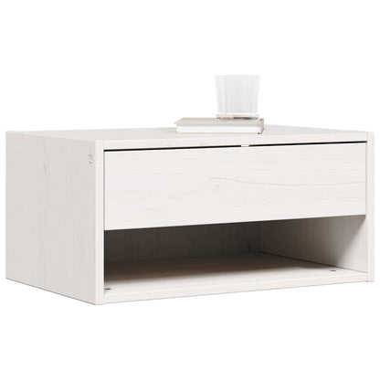 Sengebord 2 Pcs Hvid 50 X 32,5 X 24 Cm Massivt Fyrretræ - Billede 3