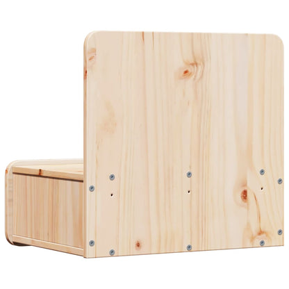 Sengebord Med Skuffe Brun 44 X 32.5 X 40 Cm Massivt Fyrretræ - Billede 8