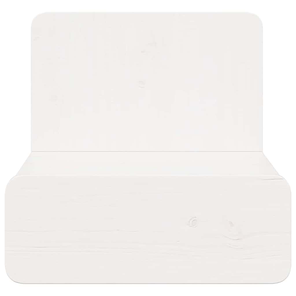 Sengebord 2 Pcs Hvid 44 X 32.5 X 40 Cm Massivt Fyrretræ - Billede 7