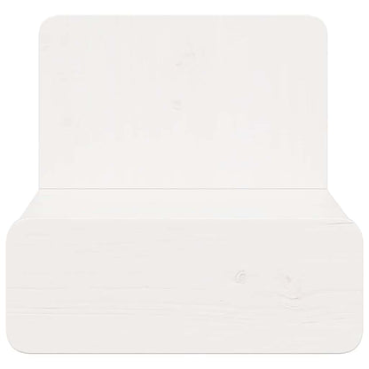 Sengebord 2 Pcs Hvid 44 X 32.5 X 40 Cm Massivt Fyrretræ - Billede 7