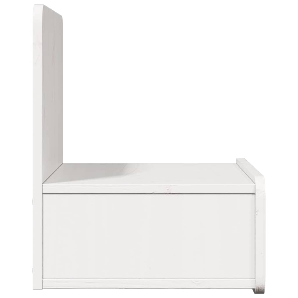 Sengebord 2 Pcs Hvid 44 X 32.5 X 40 Cm Massivt Fyrretræ - Billede 8