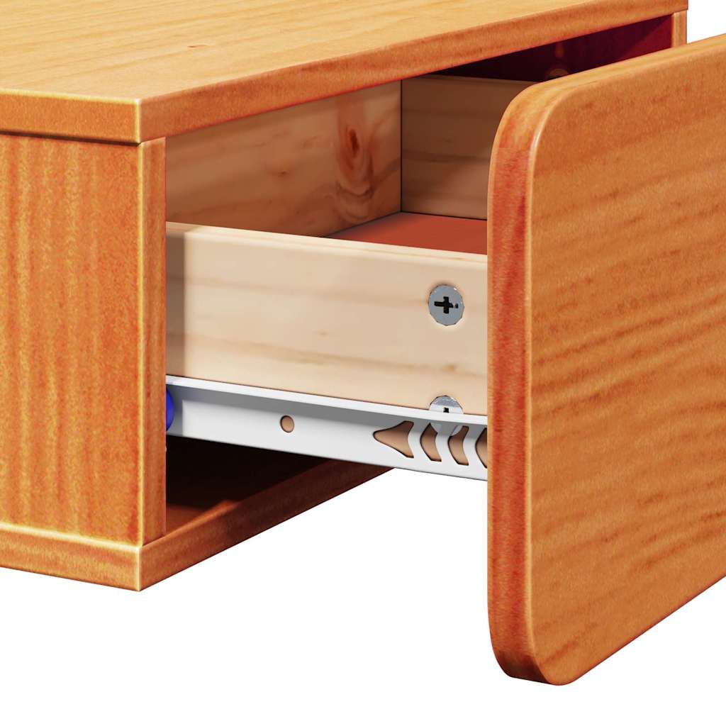 Sengebord Voks 44 X 32,5 X 40 Cm Massivt Fyrretræ - Billede 10