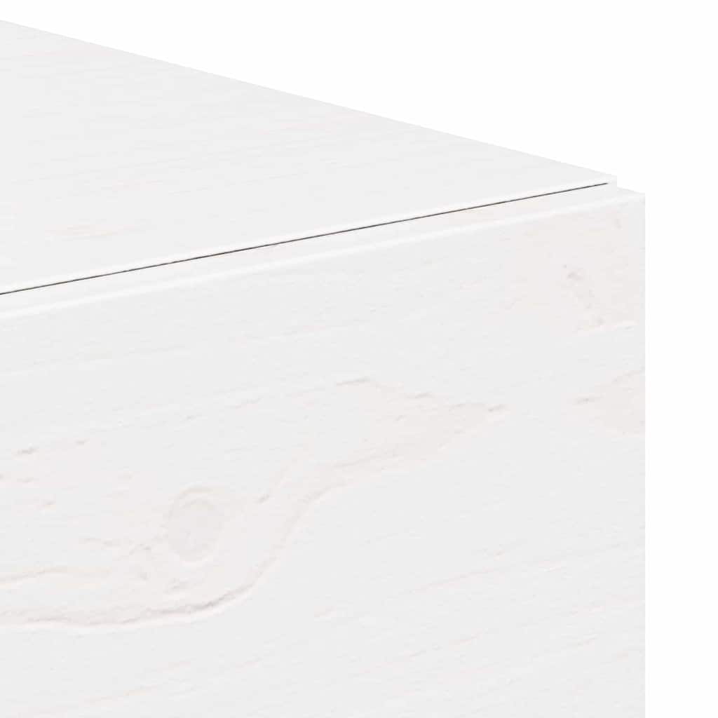Sengebord 2 Pcs Hvid 42 X 32,5 X 40 Cm Massivt Fyrretræ - Billede 10