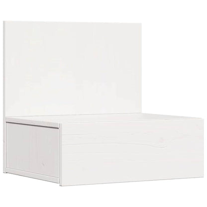 Sengebord 2 Pcs Hvid 42 X 32,5 X 40 Cm Massivt Fyrretræ - Billede 5