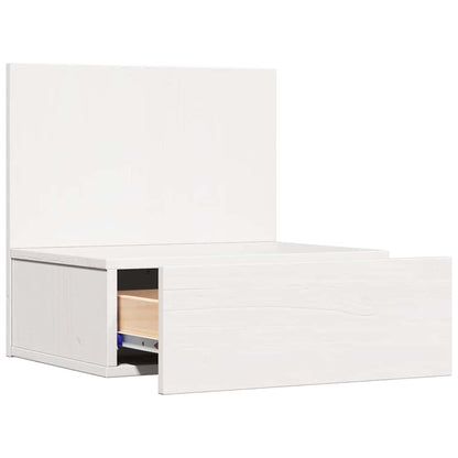 Sengebord 2 Pcs Hvid 42 X 32,5 X 40 Cm Massivt Fyrretræ - Billede 6