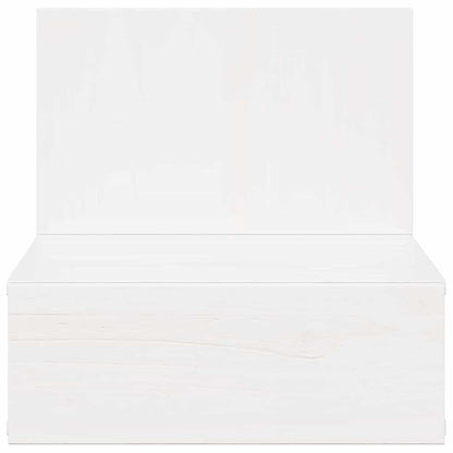 Sengebord 2 Pcs Hvid 42 X 32,5 X 40 Cm Massivt Fyrretræ - Billede 7