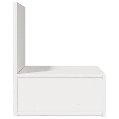Sengebord 2 Pcs Hvid 42 X 32,5 X 40 Cm Massivt Fyrretræ - Billede 8