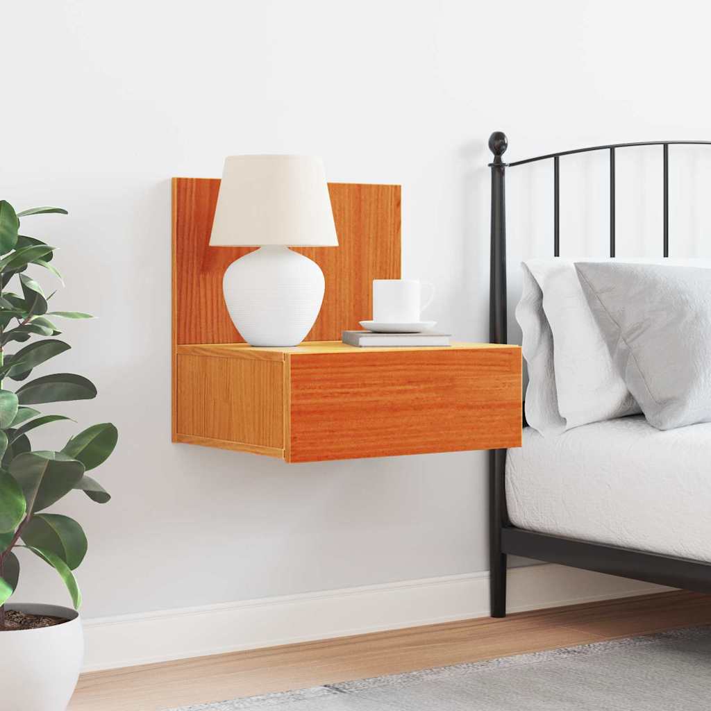 Sengebord Voks 42 X 32,5 X 40 Cm Massivt Fyrretræ - Billede 4