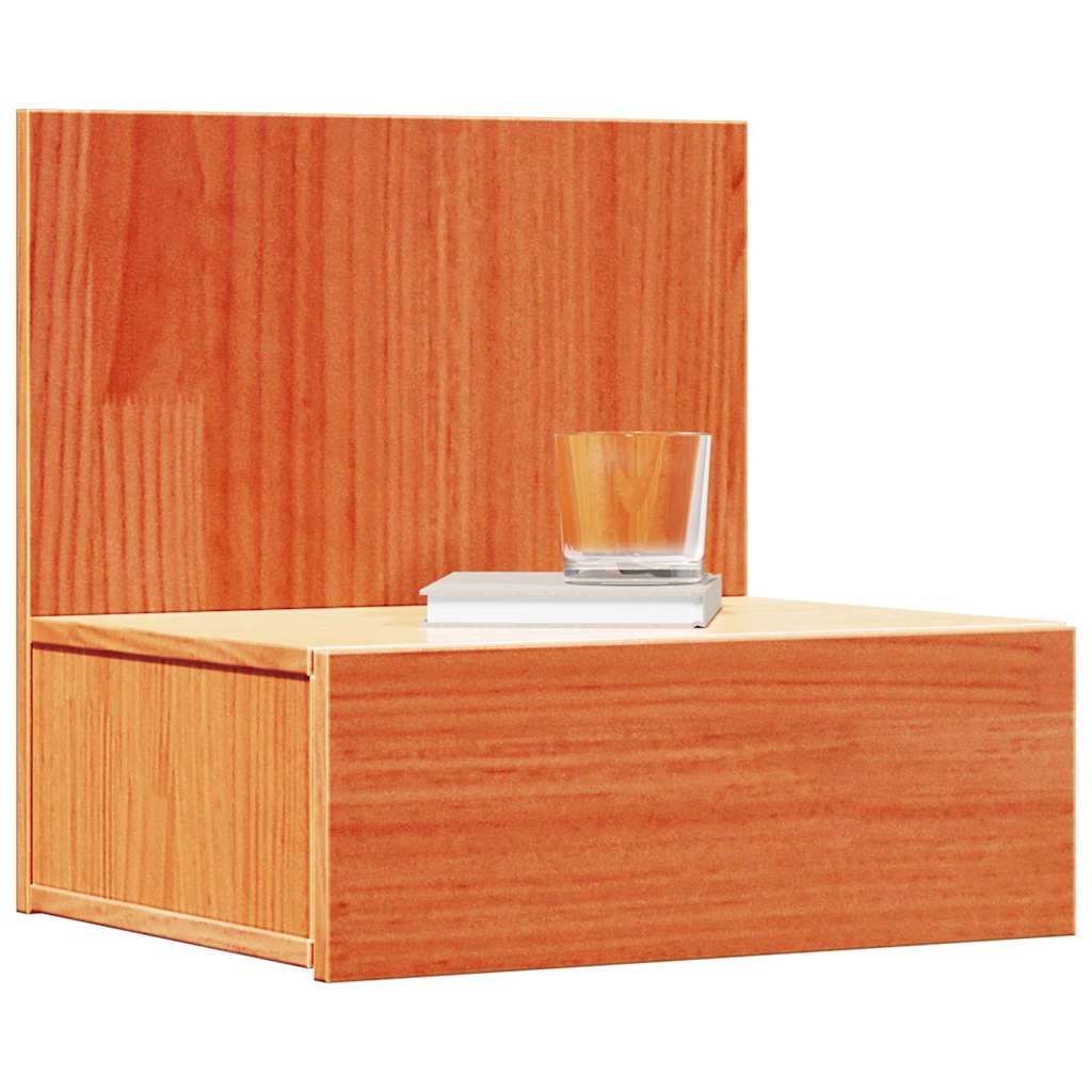 Sengebord 2 Pcs Gyldenbrun 42 X 32,5 X 40 Cm Massivt Fyrretræ - Billede 3