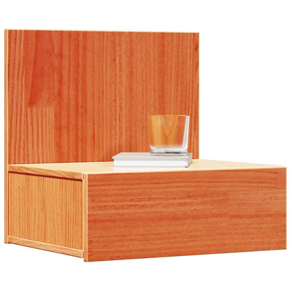Sengebord 2 Pcs Gyldenbrun 42 X 32,5 X 40 Cm Massivt Fyrretræ - Billede 3
