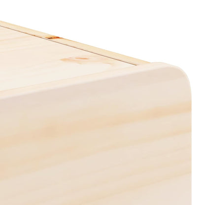 Sengebord 2 Pcs Brun 39 X 34 X 16.5 Cm Massivt Fyrretræ - Billede 10