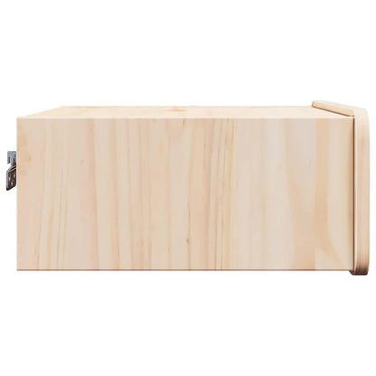 Sengebord 2 Pcs Brun 39 X 34 X 16.5 Cm Massivt Fyrretræ - Billede 8