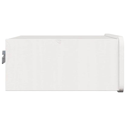 Sengebord Med Skuffe Hvid 39 X 34 X 16.5 Cm Massivt Fyrretræ - Billede 7