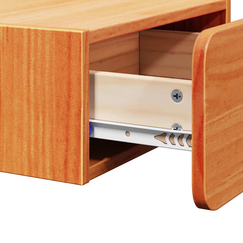 Sengebord 2 Pcs Gyldenbrun 39 X 34 X 16.5 Cm Massivt Fyrretræ - Billede 11
