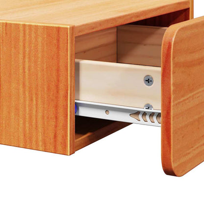 Sengebord 2 Pcs Gyldenbrun 39 X 34 X 16.5 Cm Massivt Fyrretræ - Billede 11