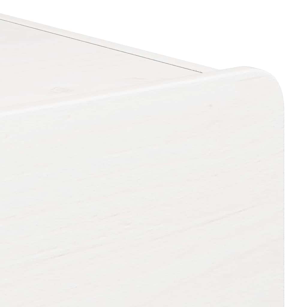 Sengebord 2 Pcs Hvid 39 X 34 X 33 Cm Massivt Fyrretræ - Billede 10