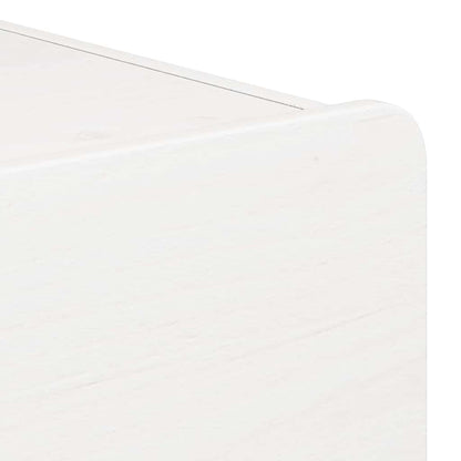 Sengebord 2 Pcs Hvid 39 X 34 X 33 Cm Massivt Fyrretræ - Billede 10