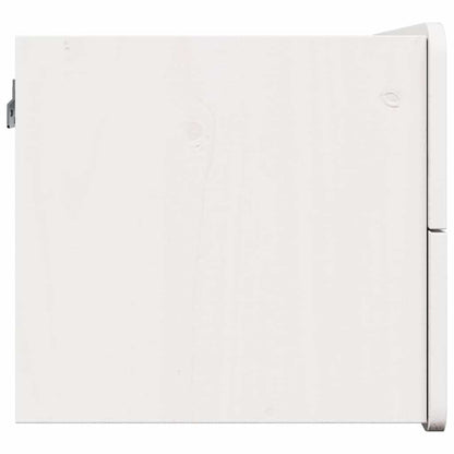 Sengebord 2 Pcs Hvid 39 X 34 X 33 Cm Massivt Fyrretræ - Billede 8