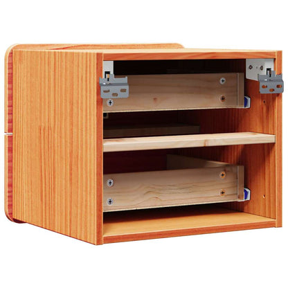 Sengebord 39 X 34 X 33 Cm Massivt Fyrretræ - Billede 9